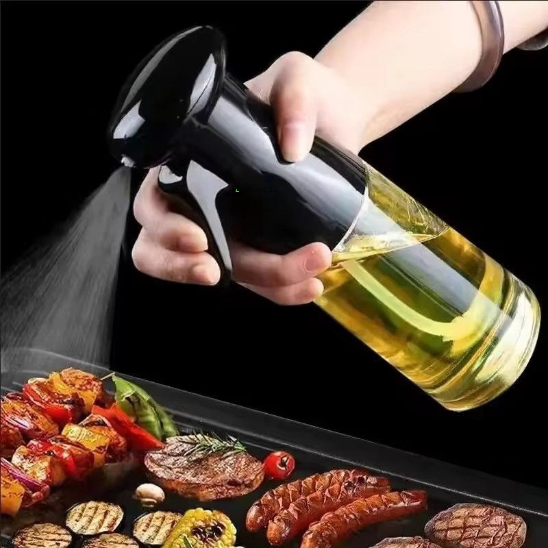 Kitchen Gadgets Oil Spray - Botella de aceite de cocina transparente,
