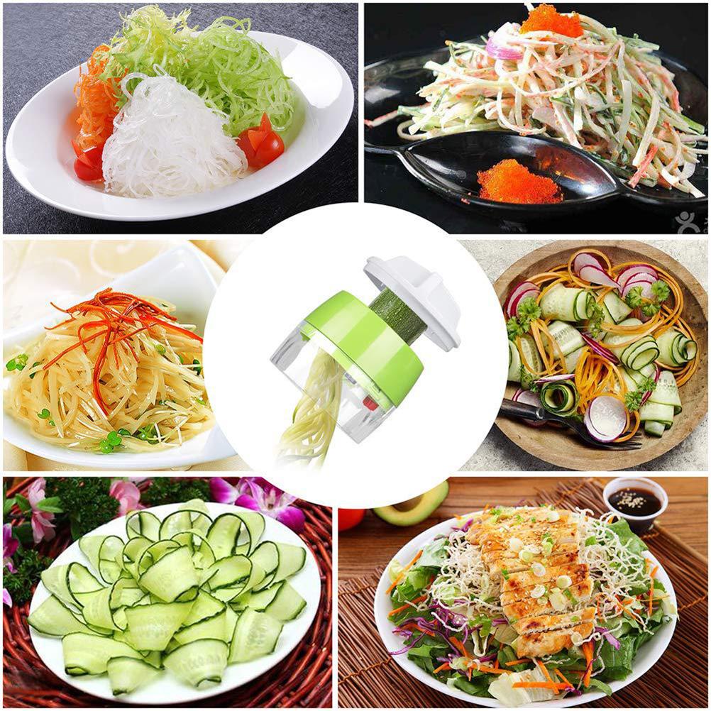 Kitchen Gadgets Vegetable Cutter - Cortador de verduras Manual en espiral,
