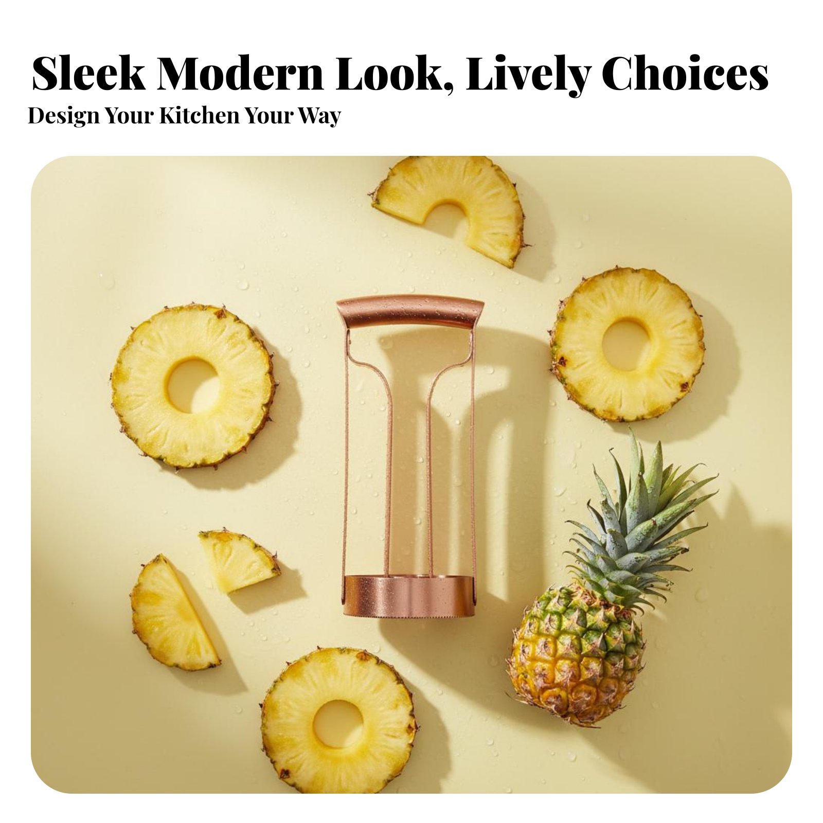 Kitchen Gadgets Vegetable Cutter - Cortador de Piña de Acero Inoxidable,