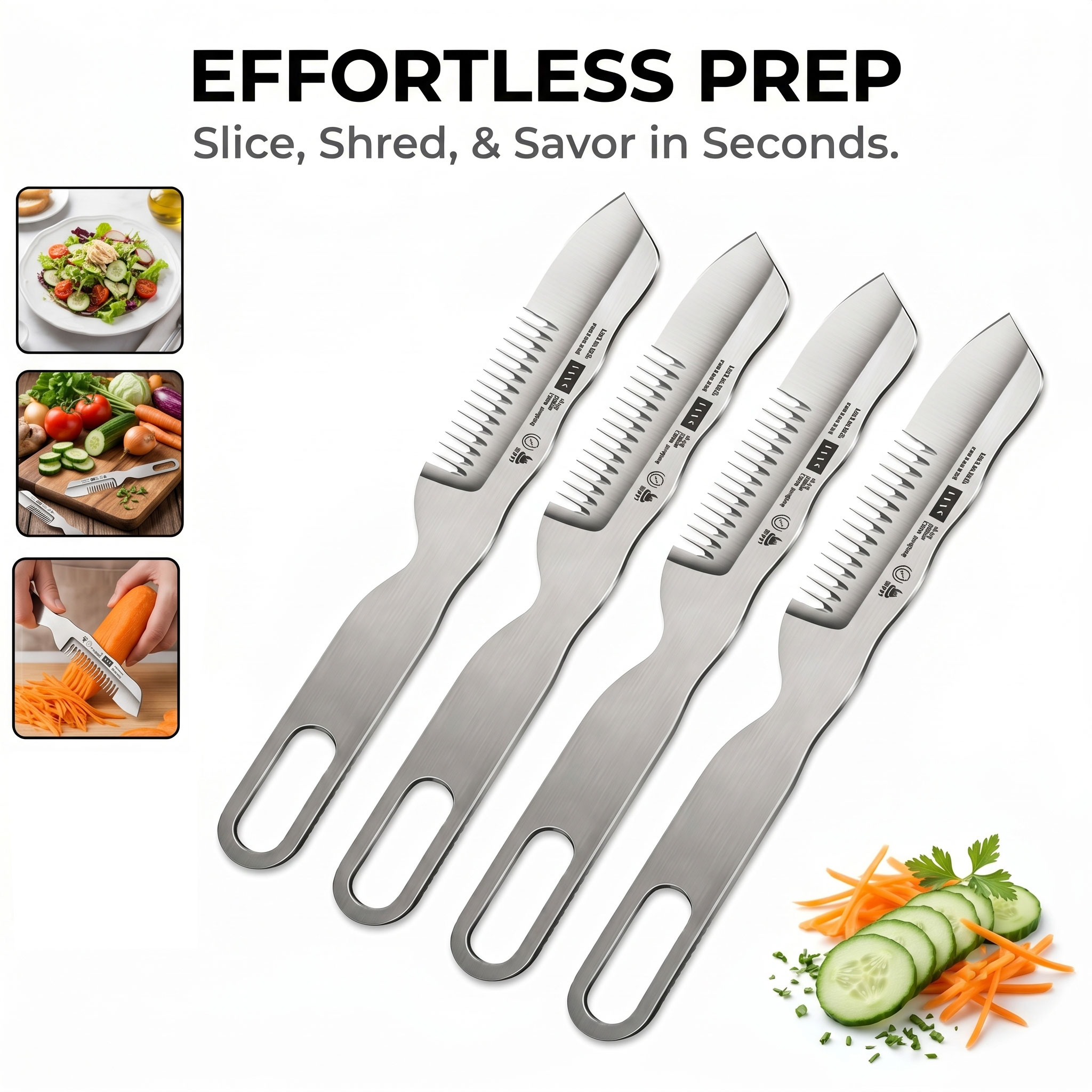 Kitchen Gadgets Vegetable Cutter - Nuevo Cortador Multifuncional de Cebollín, Rebanador