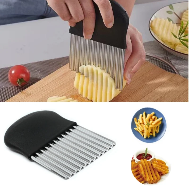 Korean Kitchen Gadgets - Rebanador de patatas fritas de acero