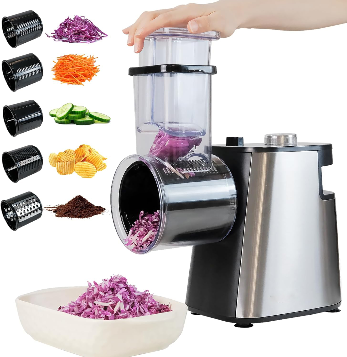 Kitchen Gadgets Vegetable Cutter - Rebanador de alimentos, rallador de queso,