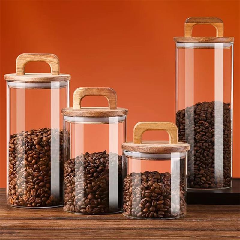 Korean Kitchen Gadgets - Tarro de vidrio transparente con tapa