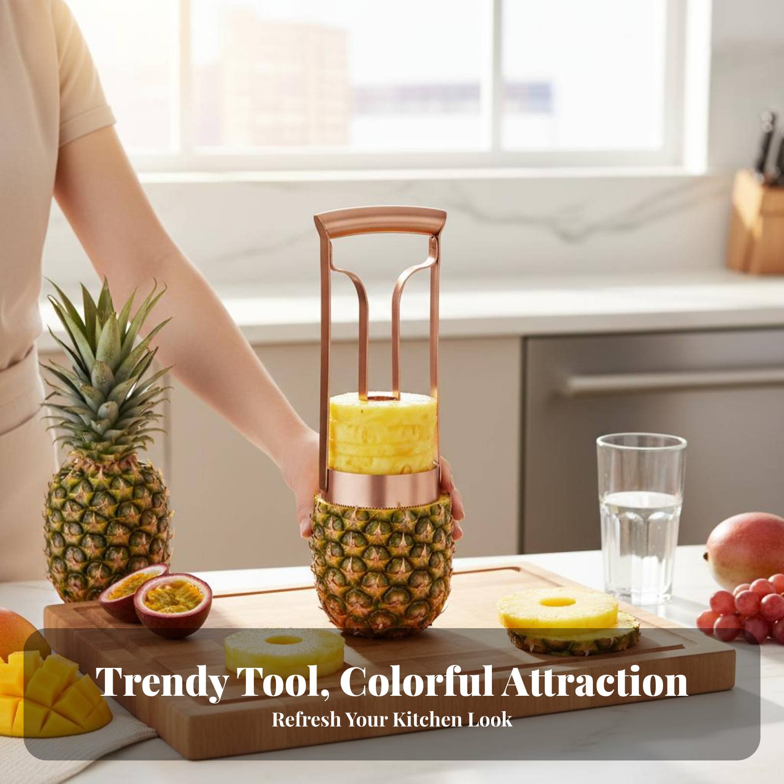 Cortador de Piña de Acero Inox - Kitchen Gadgets Vegetable Cutter reseña y precio
