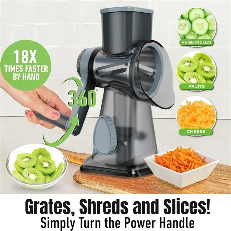 Rallador de Queso Rotatorio 3  - Cheese Grater Box reseña y precio