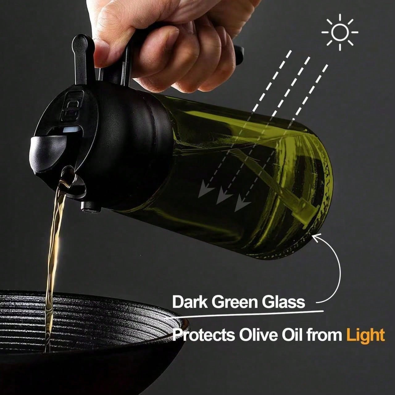 Botella dispensadora de aceite - Kitchen Gadgets Oil Spray reseña y precio