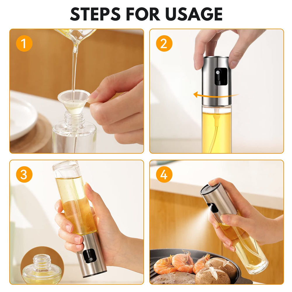 Pulverizador de aceite de vidr - Kitchen Gadgets Oil Spray reseña y precio