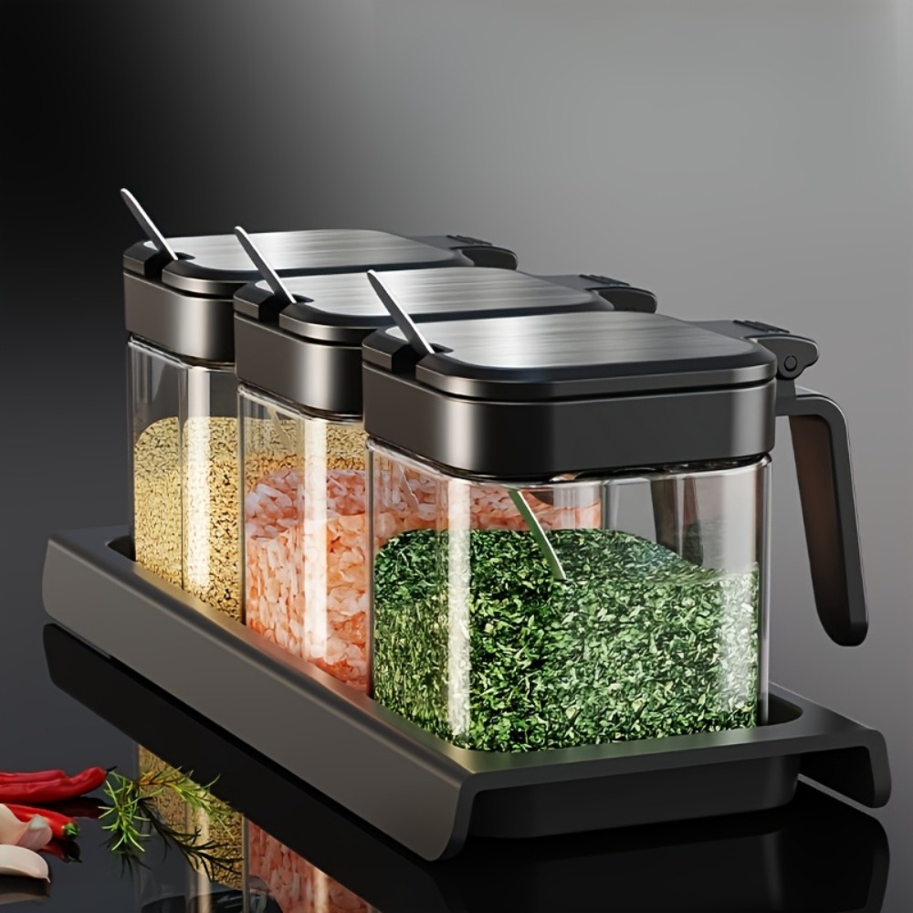 Frascos de vidrio para especia - Korean Kitchen Gadgets reseña y precio