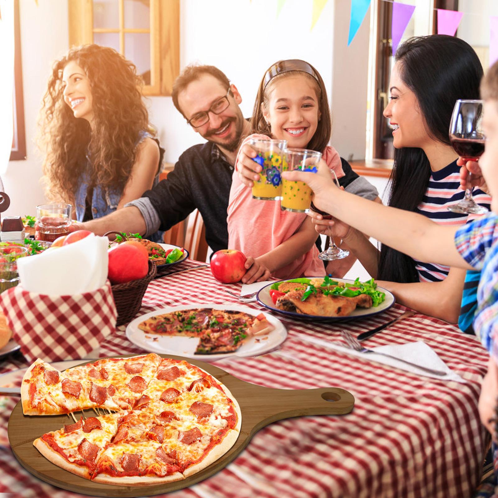 Tabla de cortar pizza redonda  - Kitchen Gadgets Guide reseña y precio