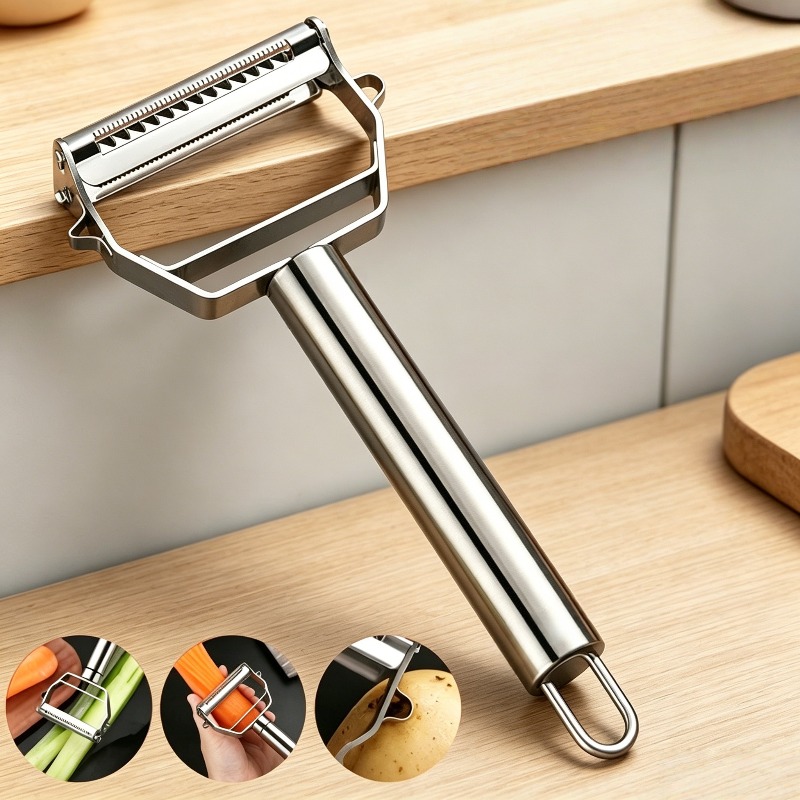 Pelador de Cocina de Acero Ino - Kitchen Gadgets Vegetable Cutter reseña y precio