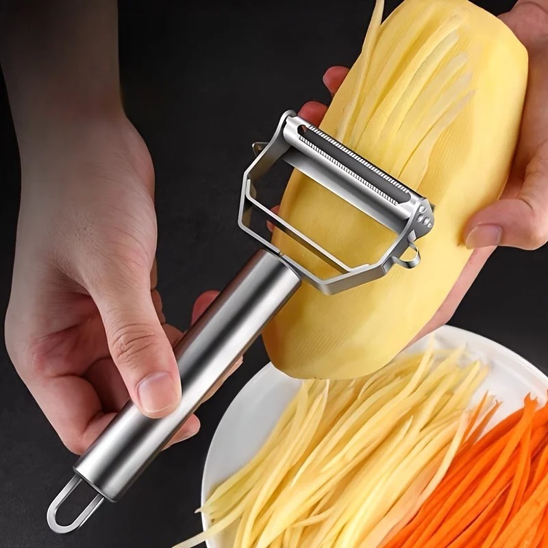 Pelador de Cocina de Acero Ino - Kitchen Gadgets Vegetable Cutter reseña y precio