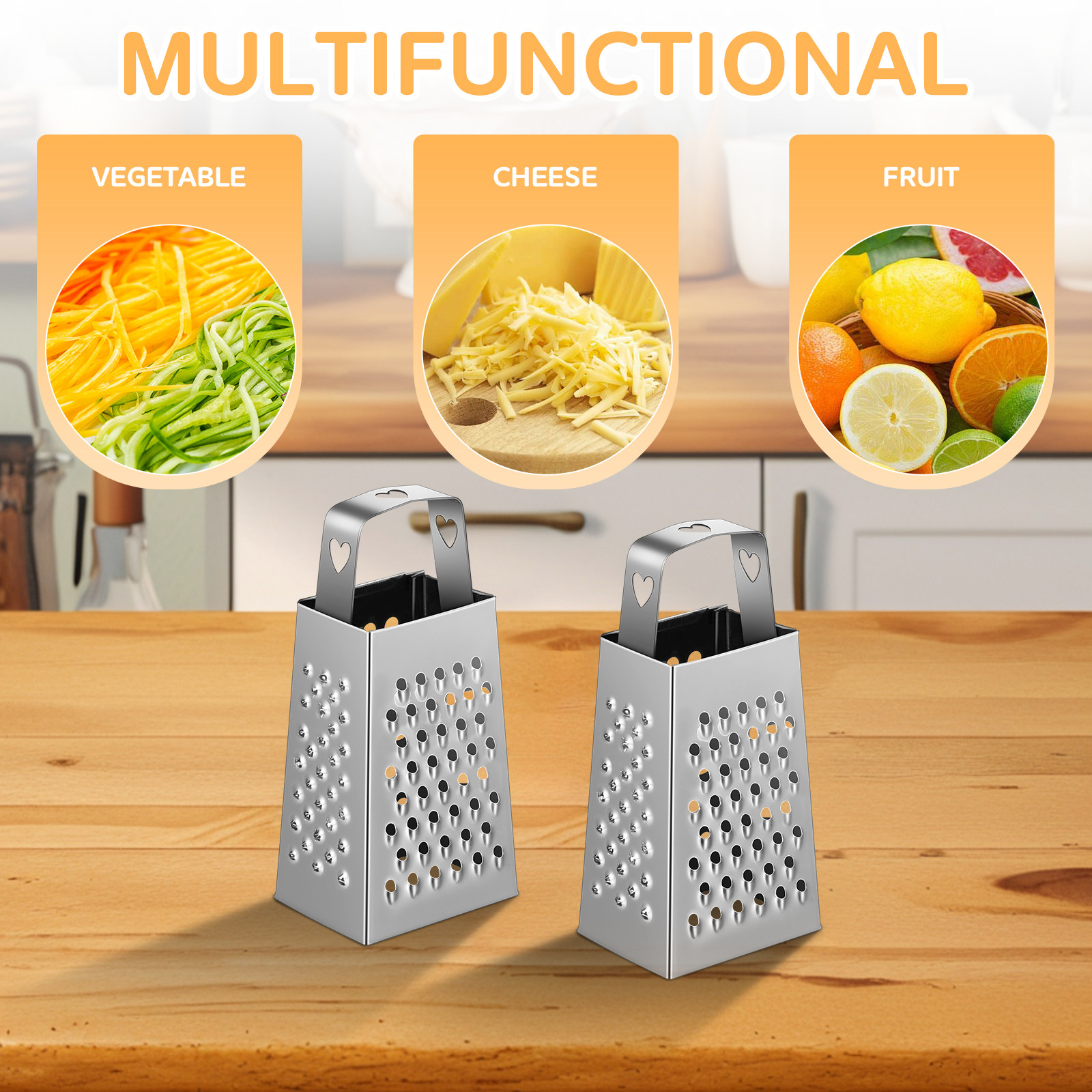 Juego de 6 Mini Ralladores de  - Cheese Grater Box reseña y precio