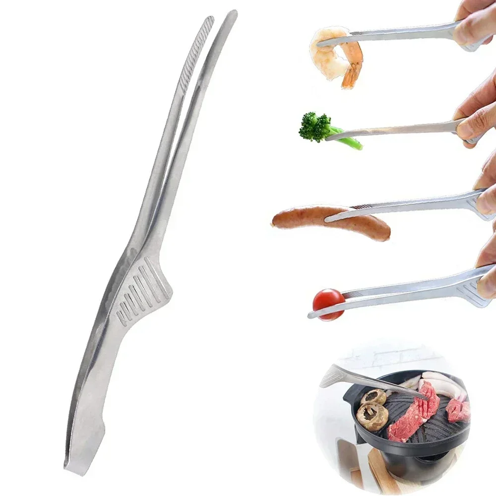 Pinzas para alimentos de acero - Korean Kitchen Gadgets reseña y precio
