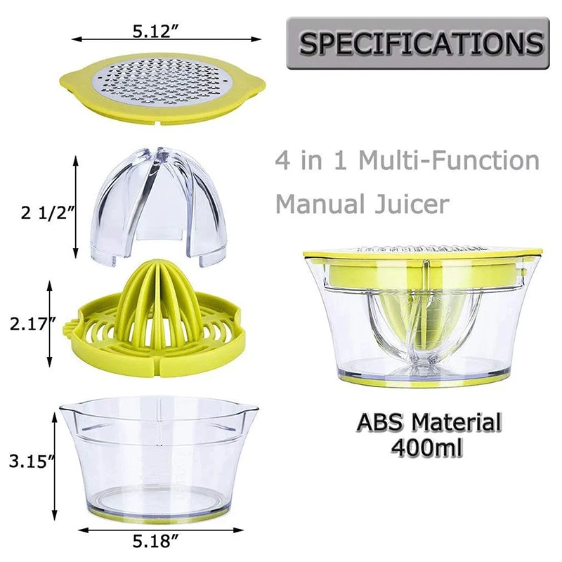 Exprimidor Manual de Cítricos, - Citrus Lemon Squeezer reseña y precio